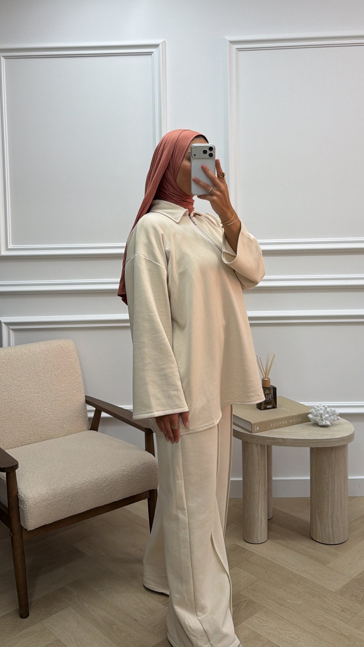 WOLLEN TRACKSUIT CREAM