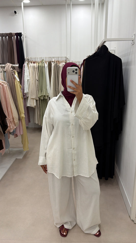 LINEN SET WHITE