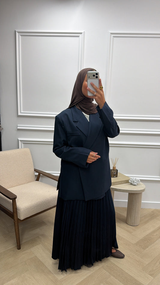 SPLIT BLAZER NAVYBLUE