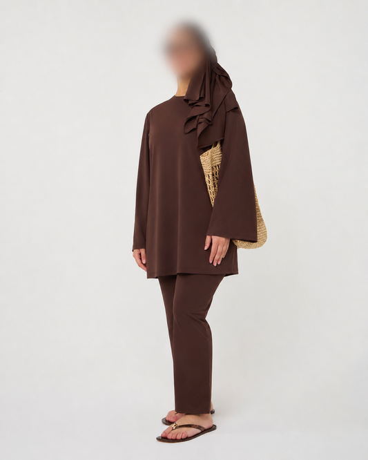 BURKINI PANTALON BROWN NEW