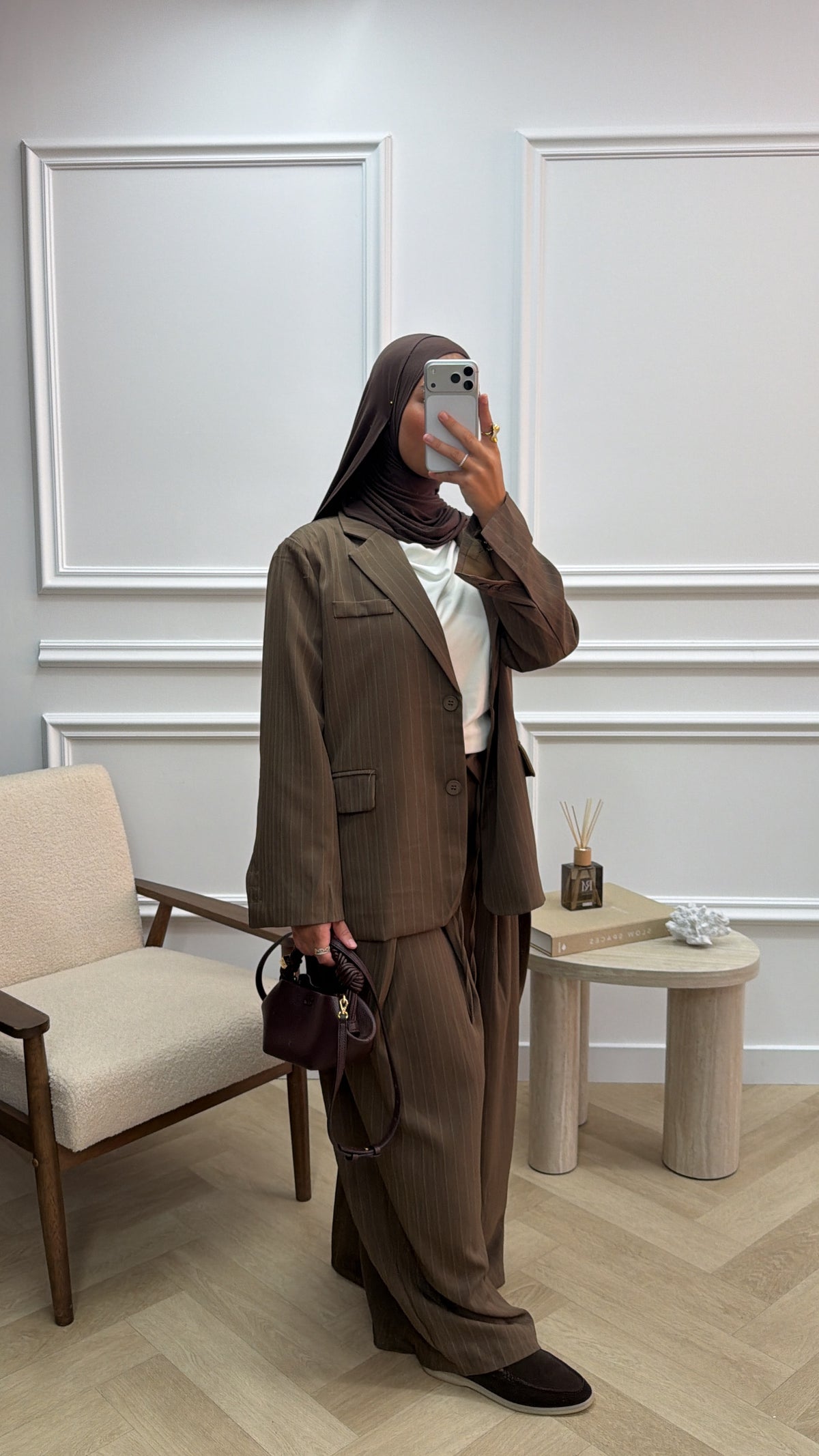 BLAZER STRIPE BROWN