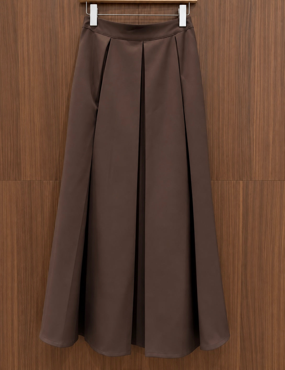 A-LINE SKIRT DARKBROWN
