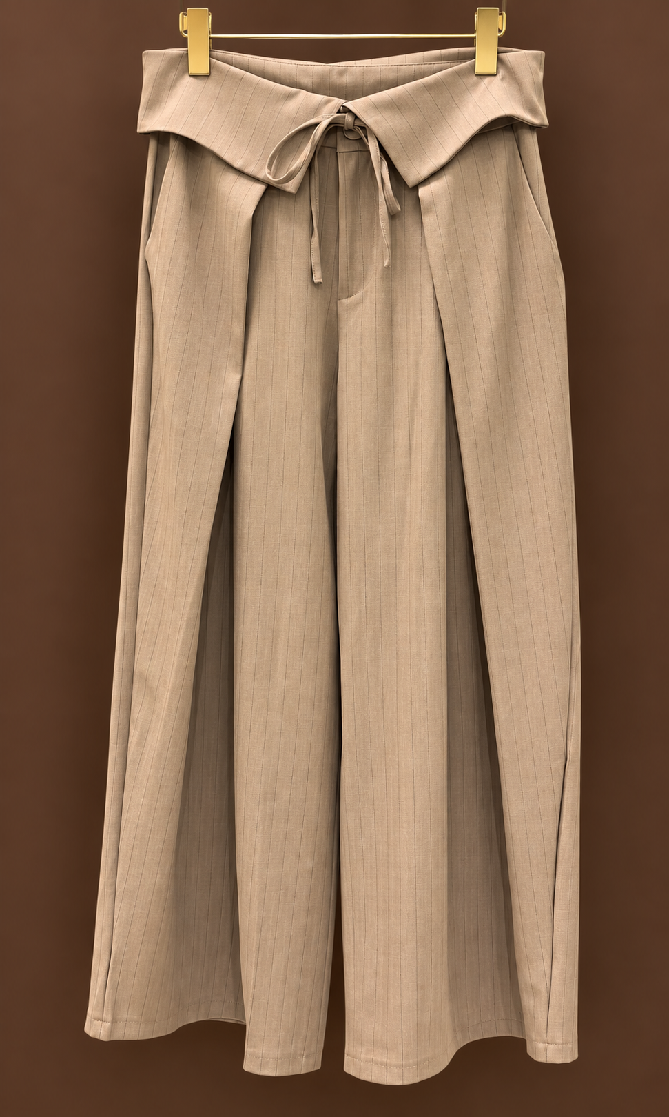 PANTALON STRIPE CAMEL