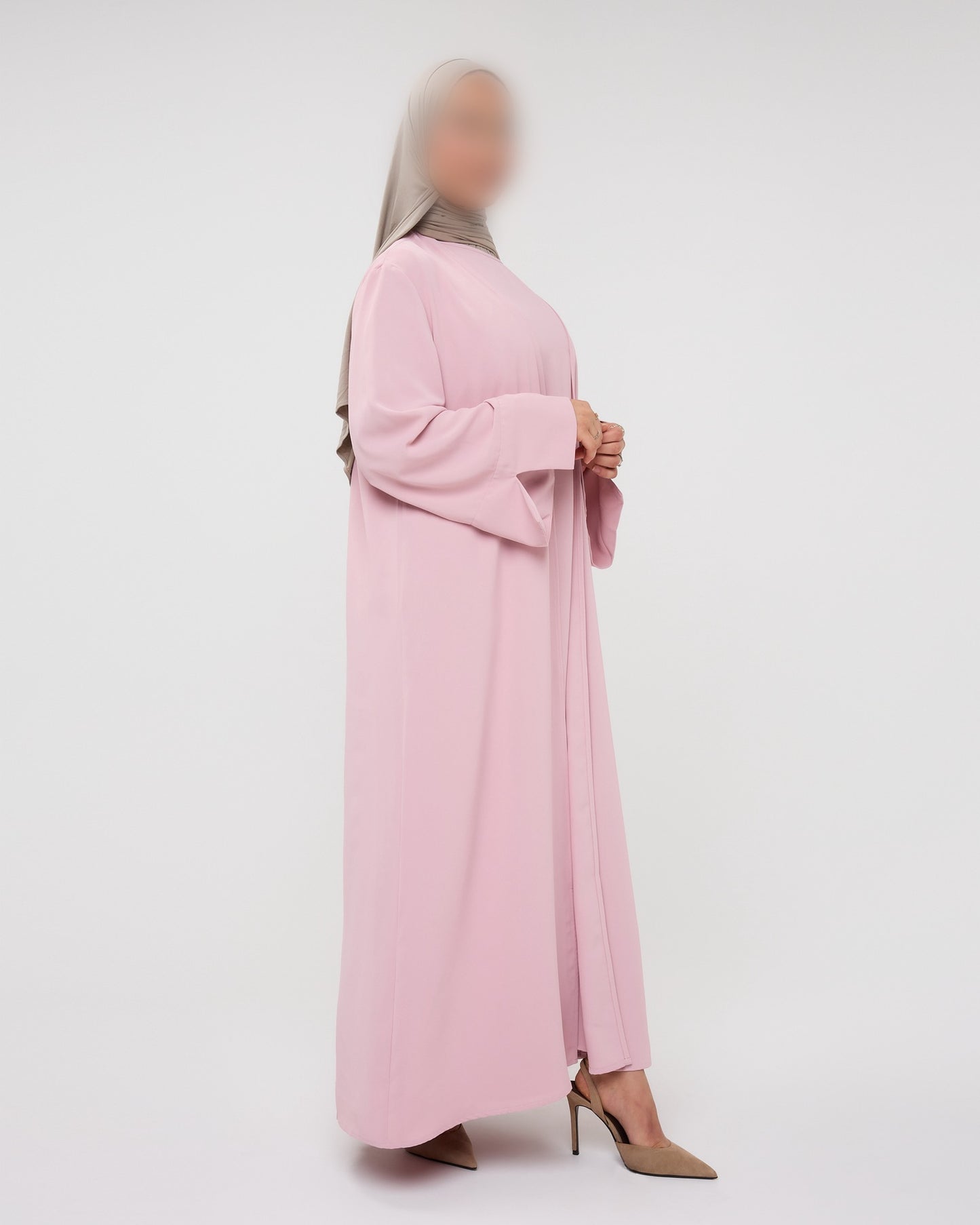 KIMONO WITH SPLIT PINK