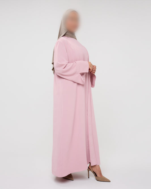 KIMONO WITH SPLIT PINK