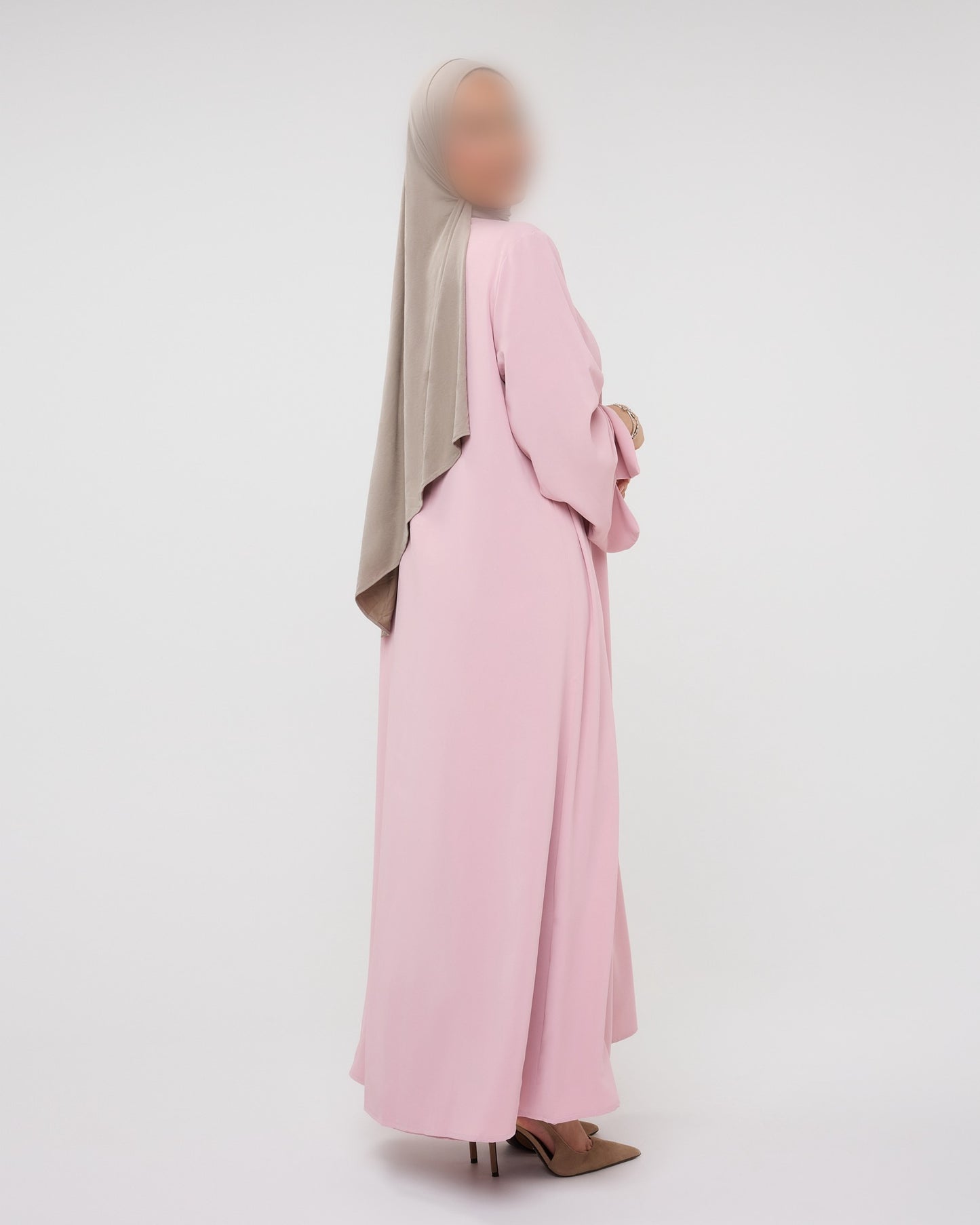 KIMONO WITH SPLIT PINK
