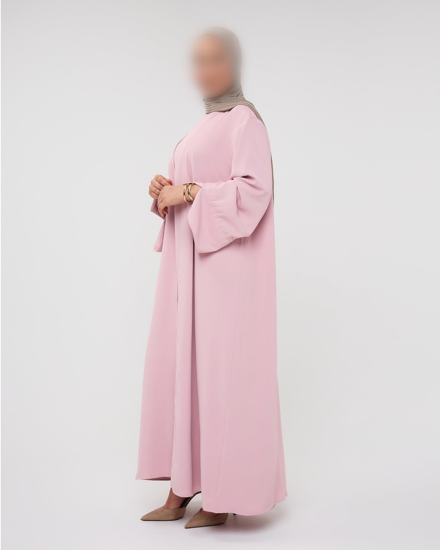 KIMONO WITH SPLIT PINK