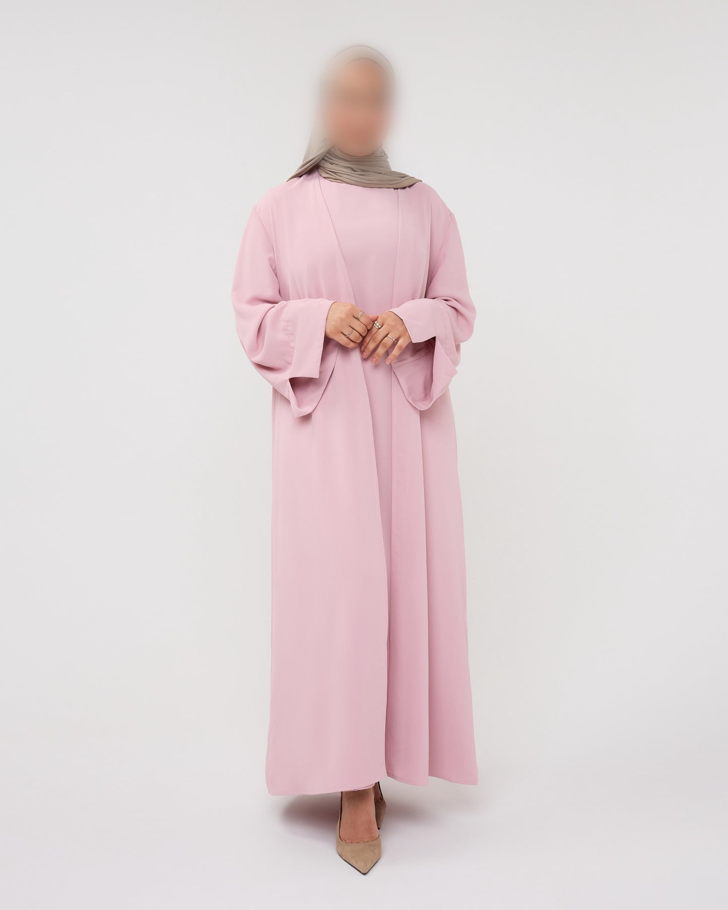 KIMONO WITH SPLIT PINK
