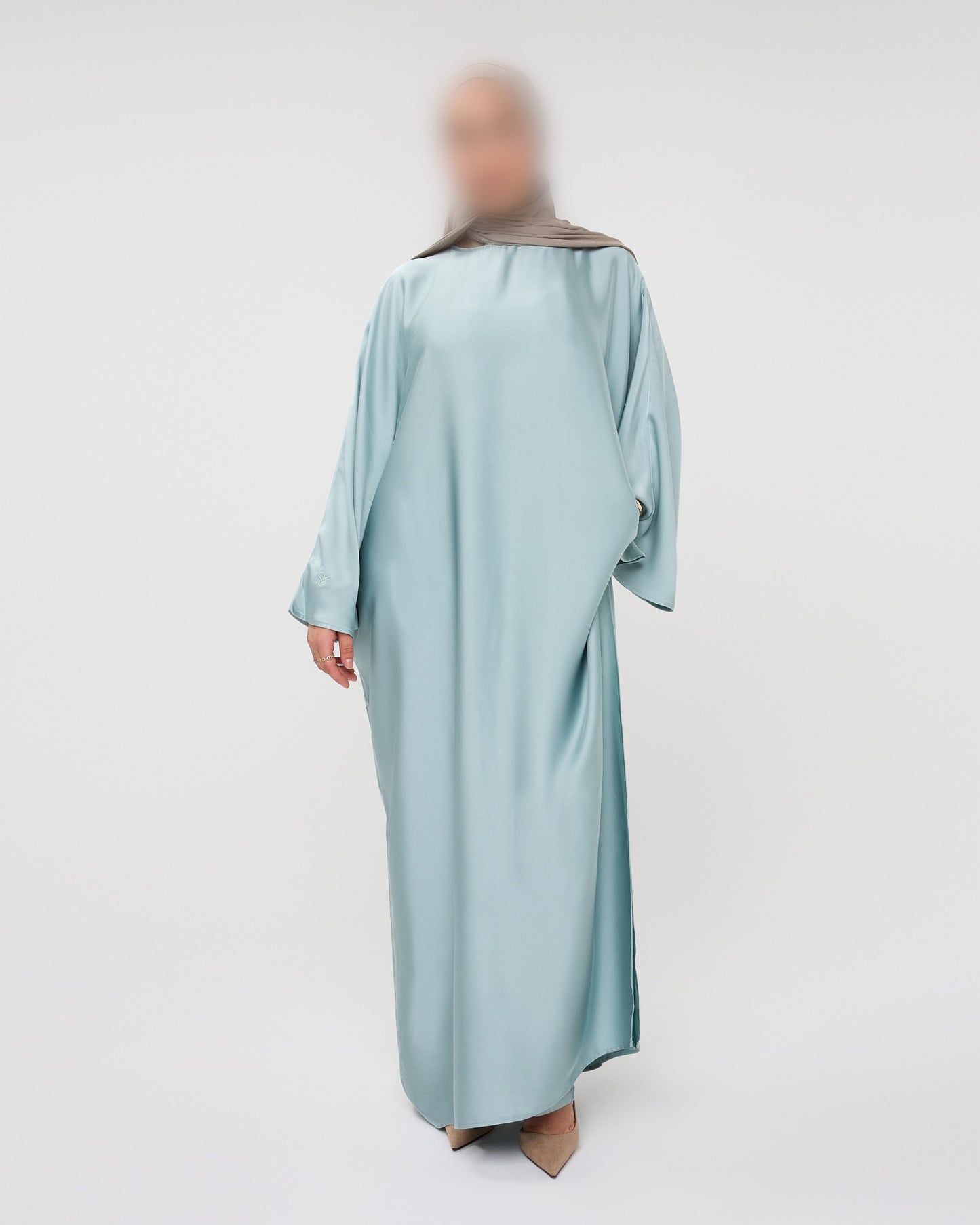 KAFTANDRESS WITH PANTS AQUA