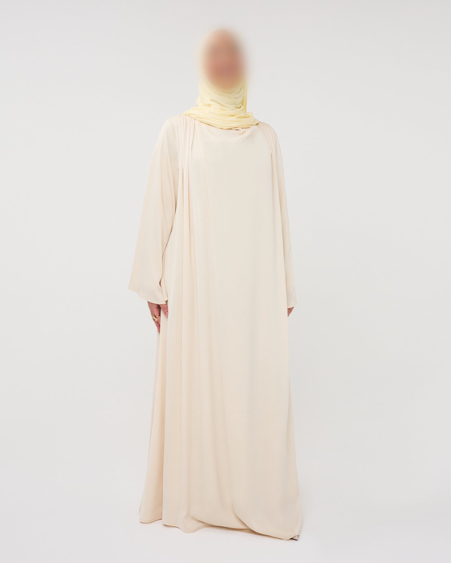 SILKY DRESS CREAMYELLOW
