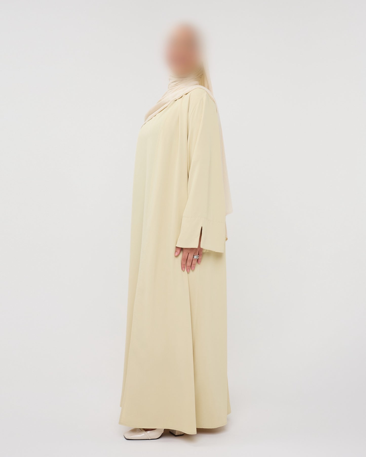 KIMONO WITH SPLIT MOSSYELLOW