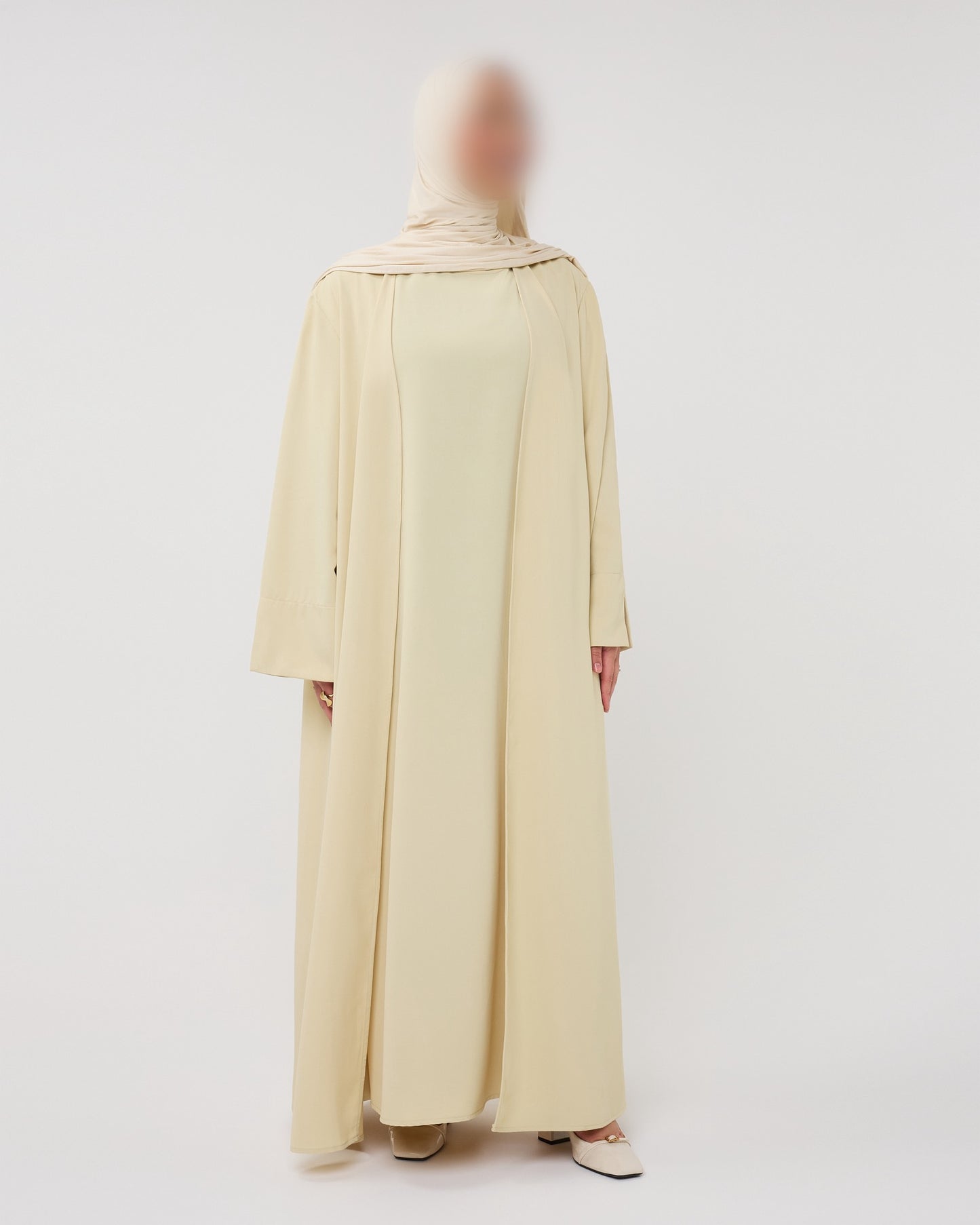 KIMONO WITH SPLIT MOSSYELLOW