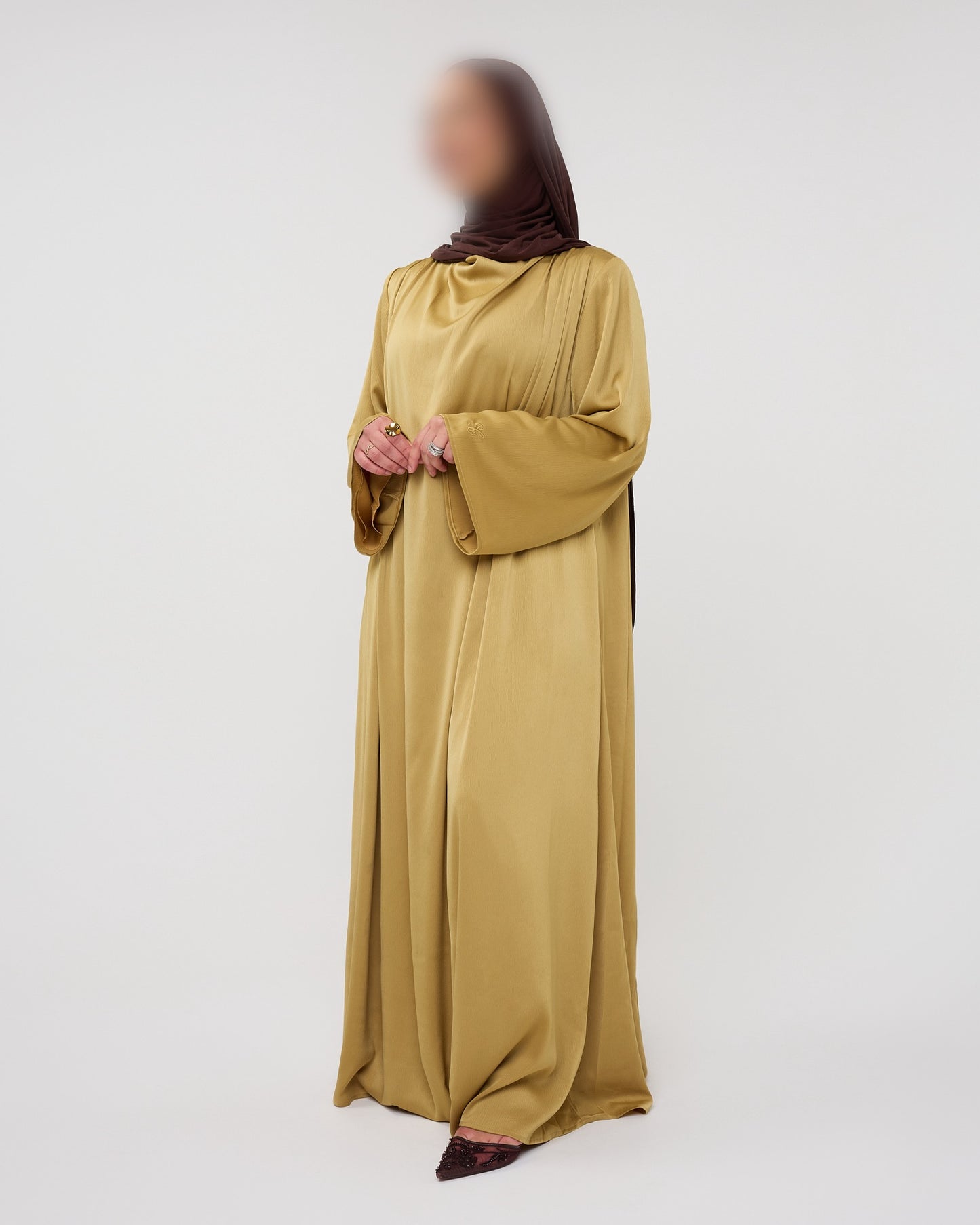 SILKY DRESS DARKYELLOW