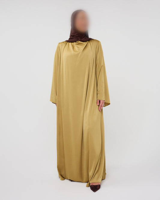 SILKY DRESS DARKYELLOW