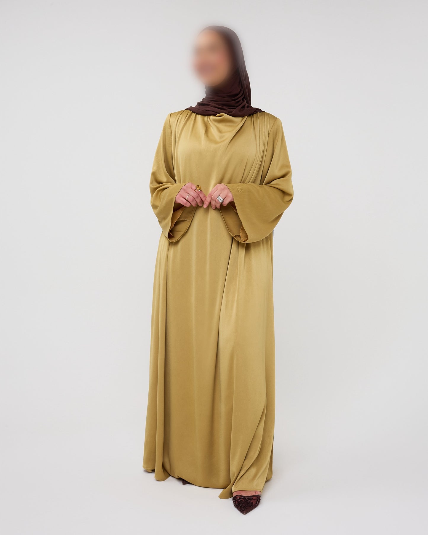 SILKY DRESS DARKYELLOW