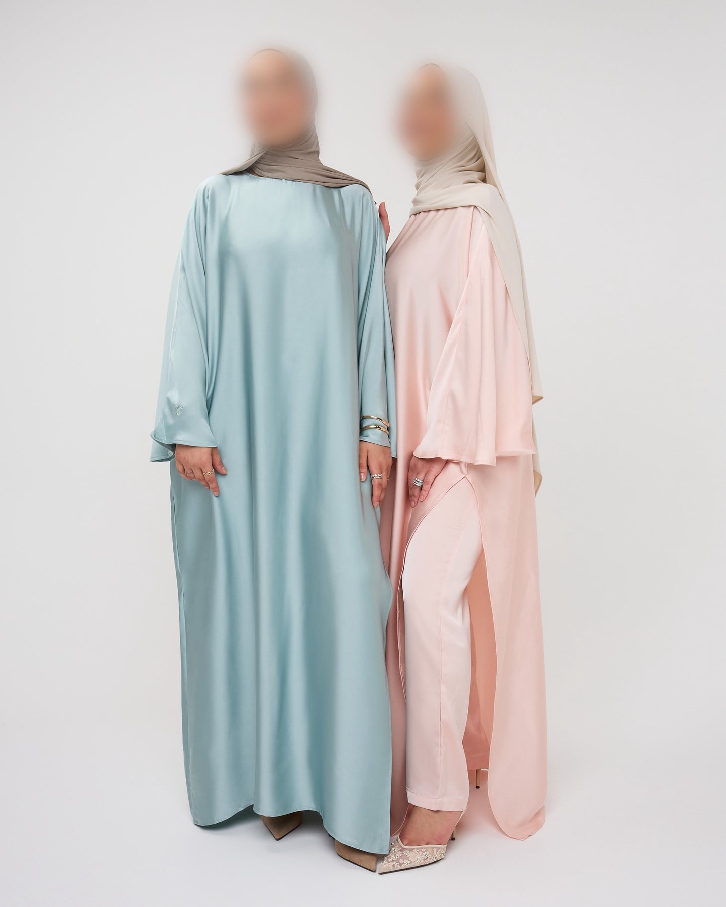 KAFTAN DRESS WITH PANTS PINK
