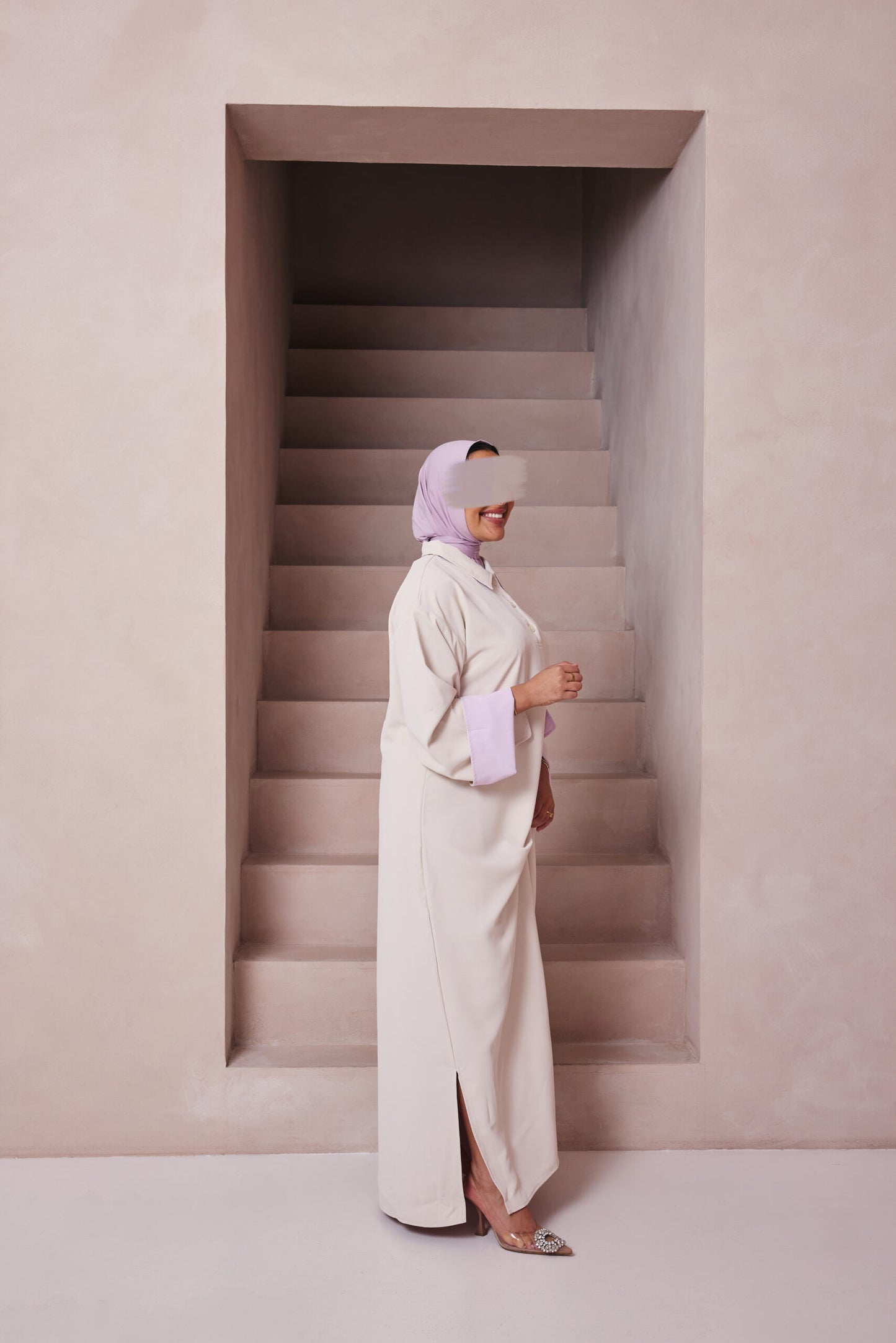 DOUBLE LINED DRESS LILAC