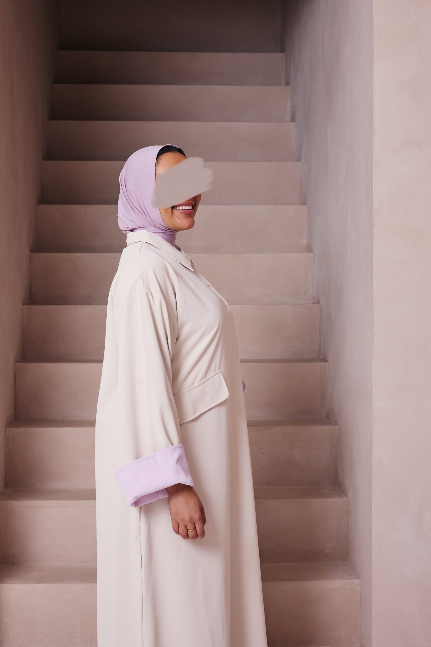 DOUBLE LINED DRESS LILAC