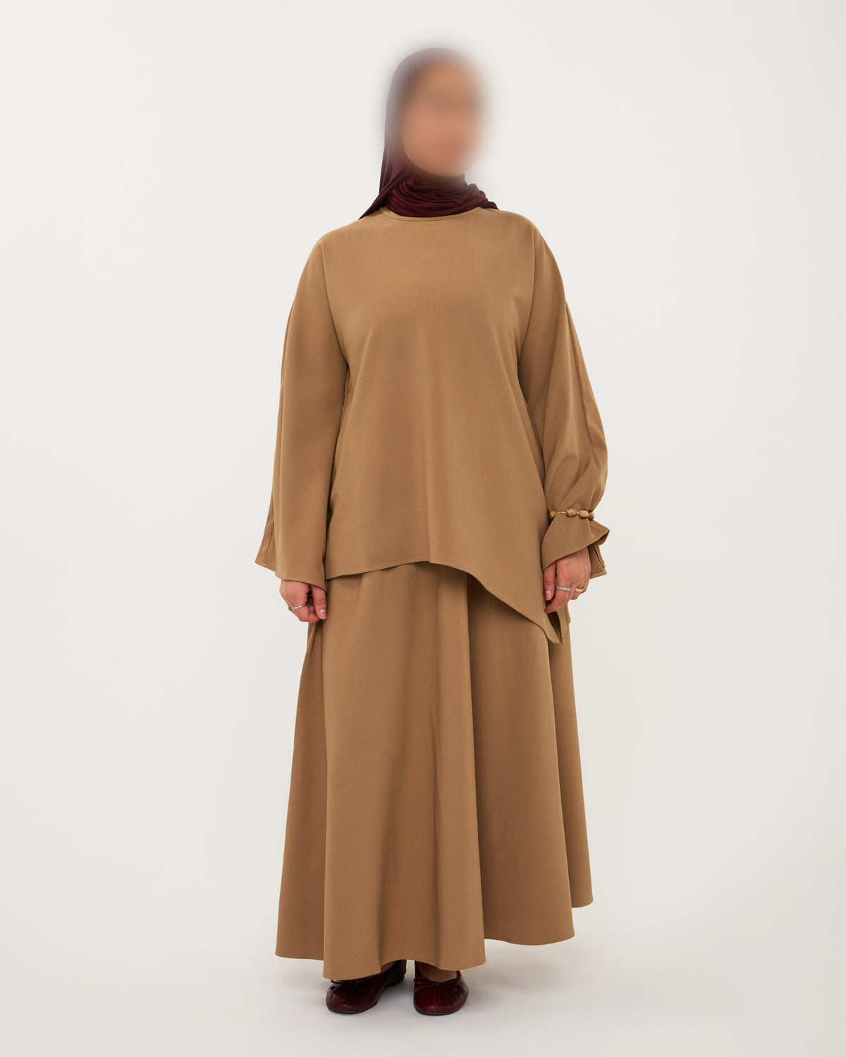 ESSENTIAL SKIRT SET CAMEL