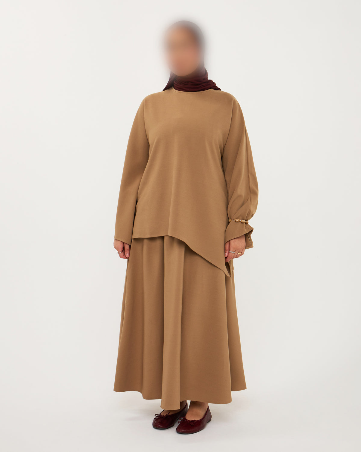 ESSENTIAL SKIRT SET CAMEL