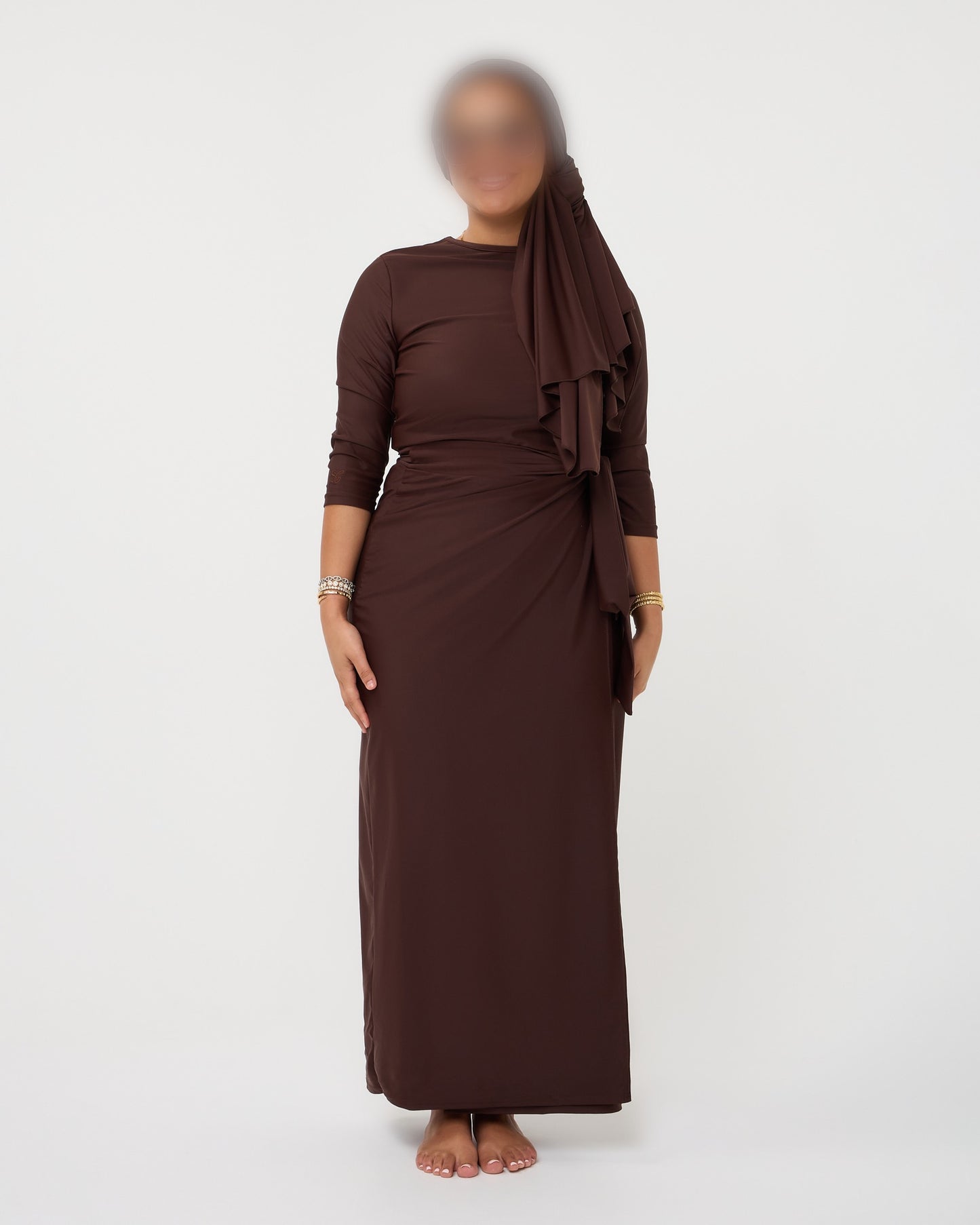 SKIRT SET BURKINI DARKBROWN
