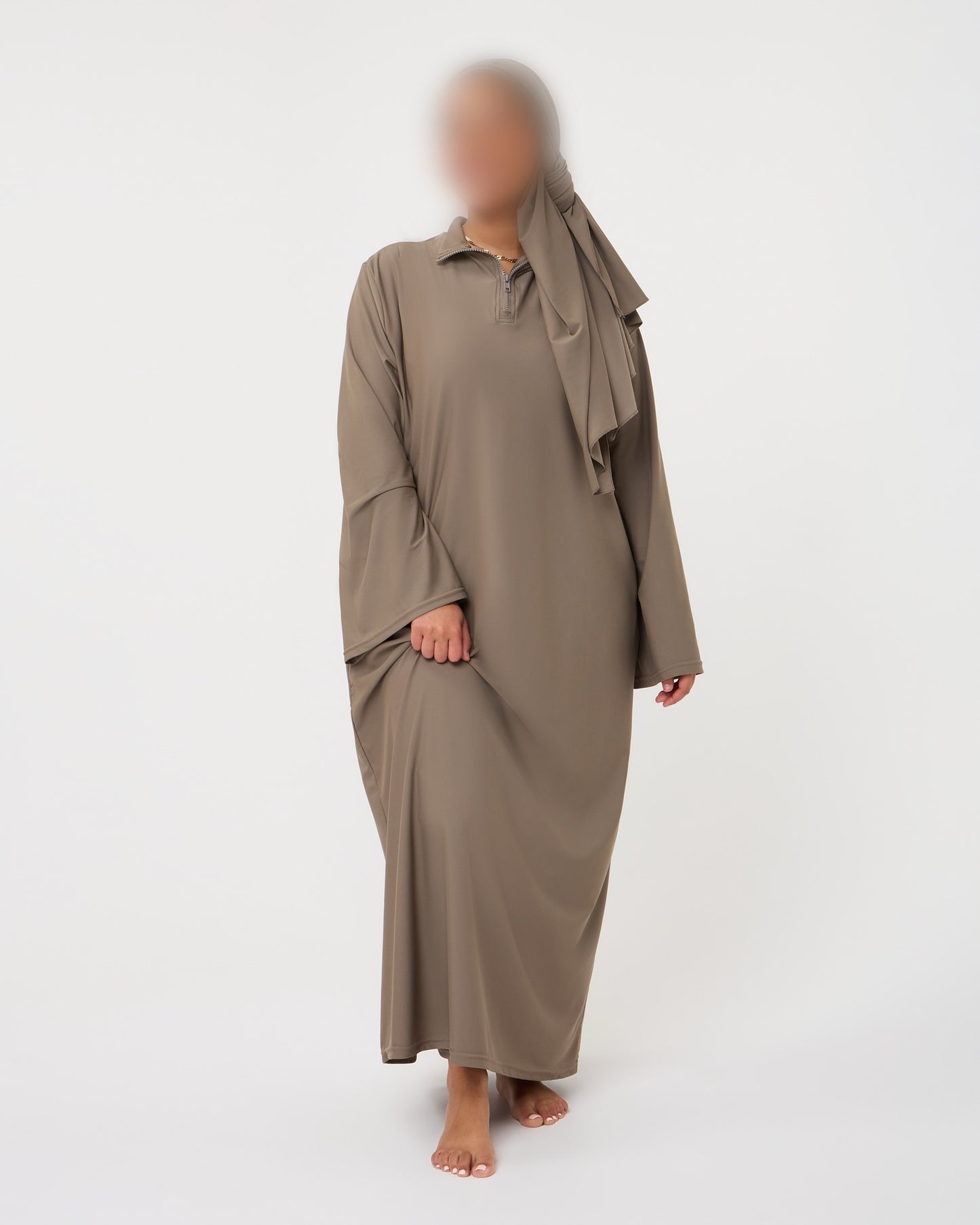 MAXI BURKINI TAUPE
