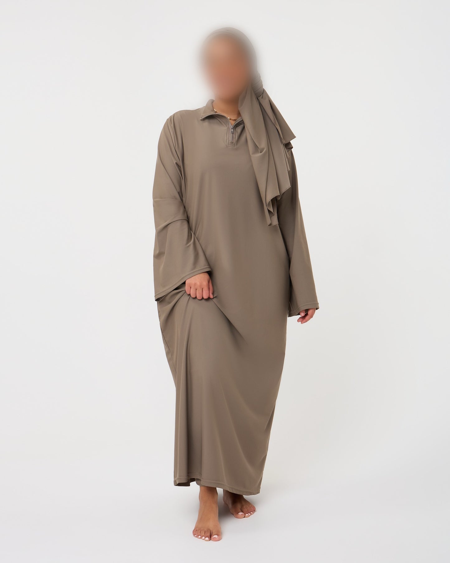 MAXI BURKINI TAUPE