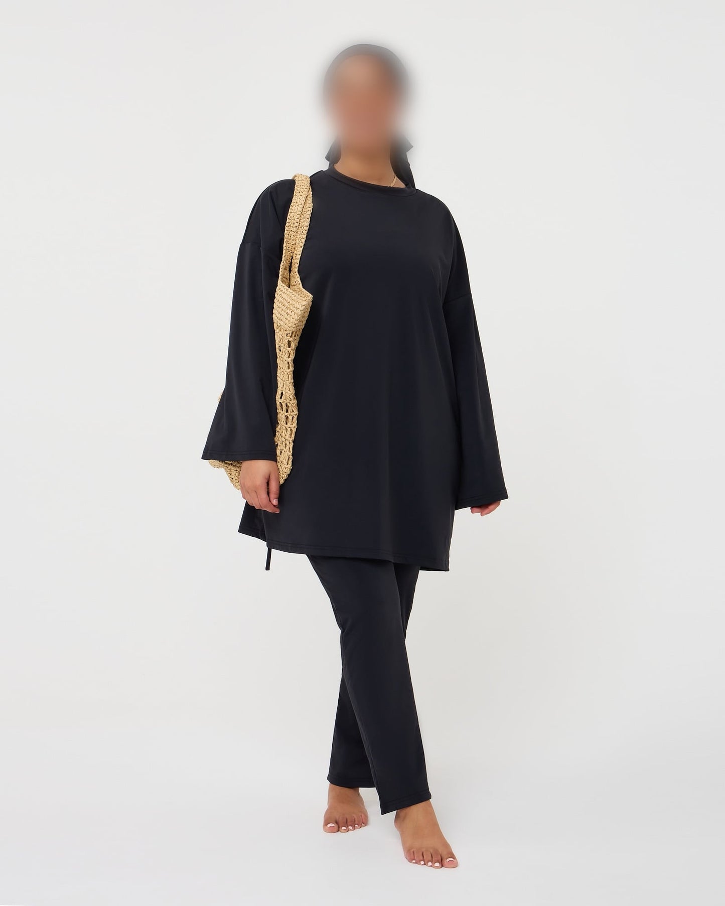 OVERSIZED LEGGING BURKINI BLACK