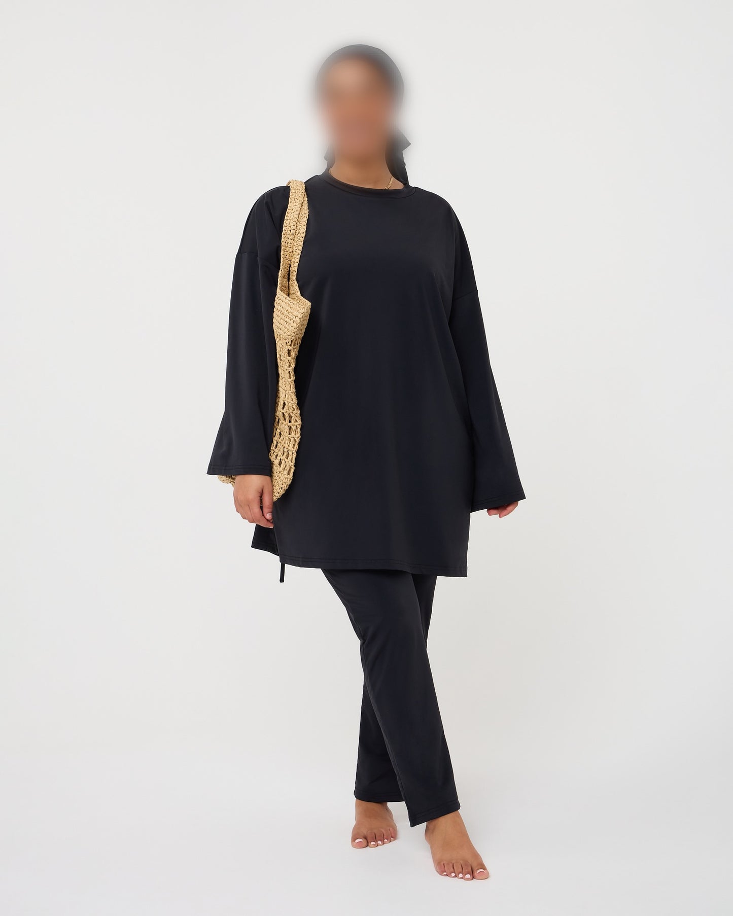 OVERSIZED LEGGING BURKINI BLACK
