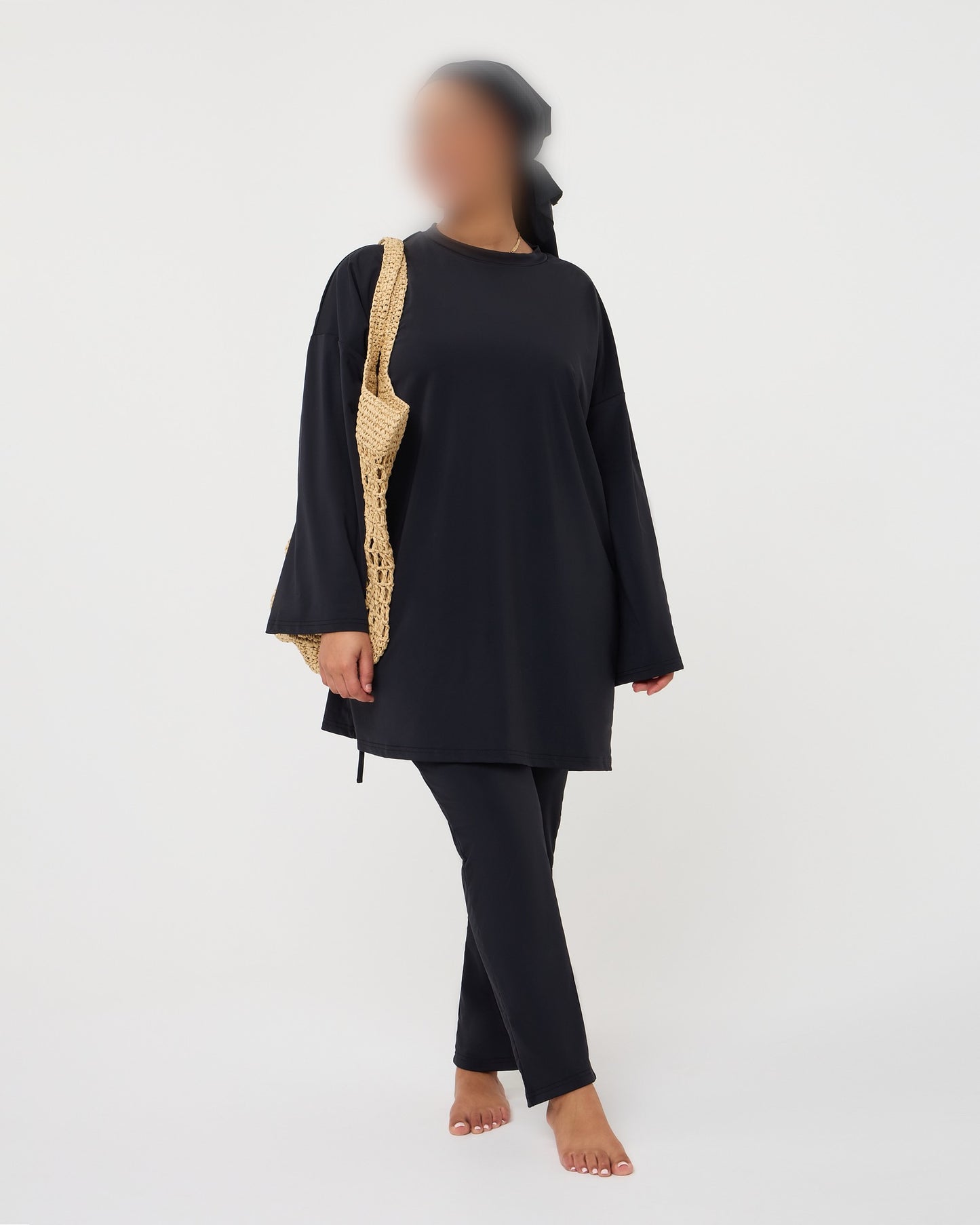 OVERSIZED LEGGING BURKINI BLACK