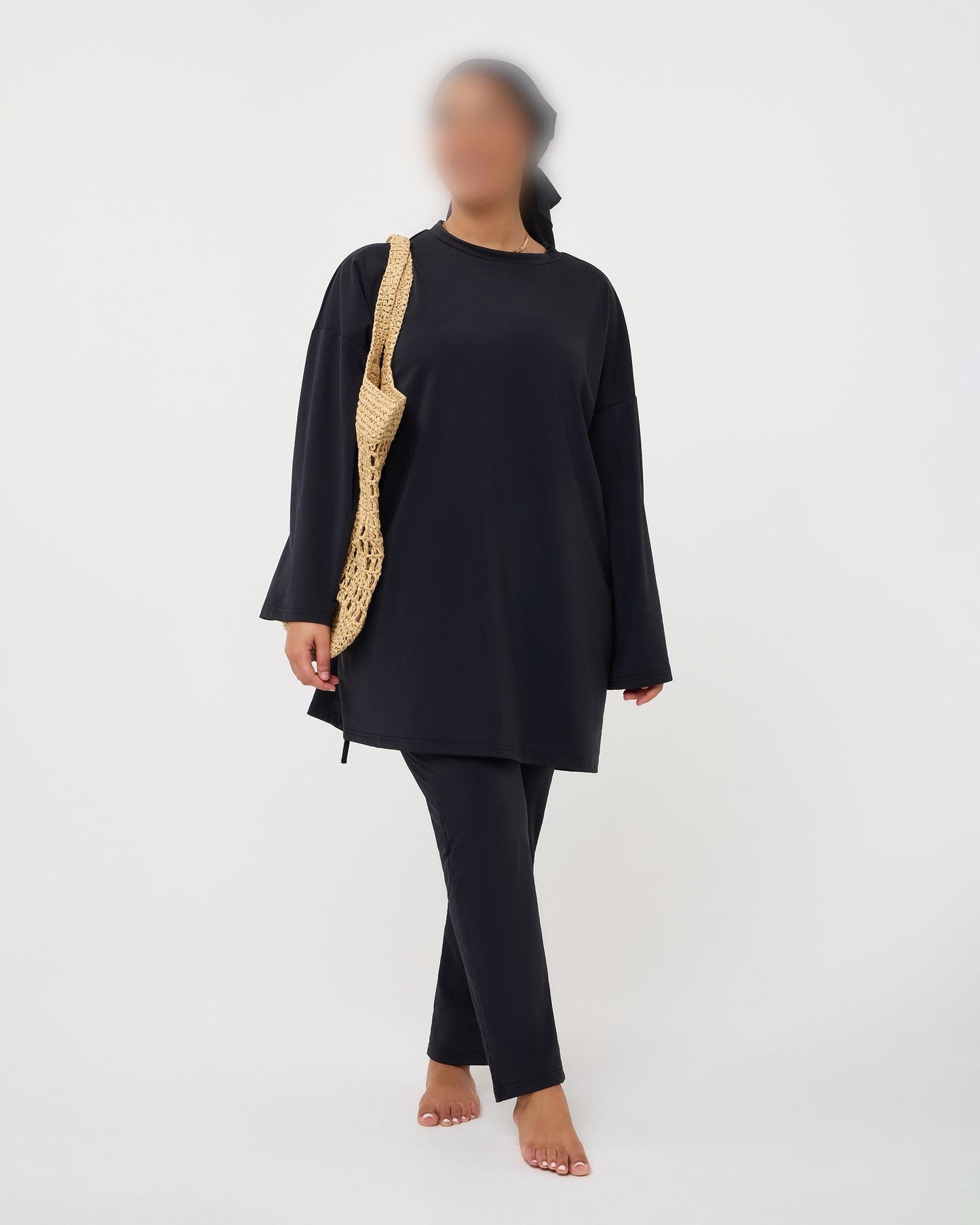 OVERSIZED LEGGING BURKINI BLACK