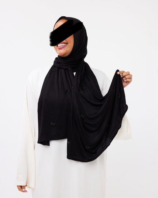 COTTON JERSEY HANDCRAFT BLACK