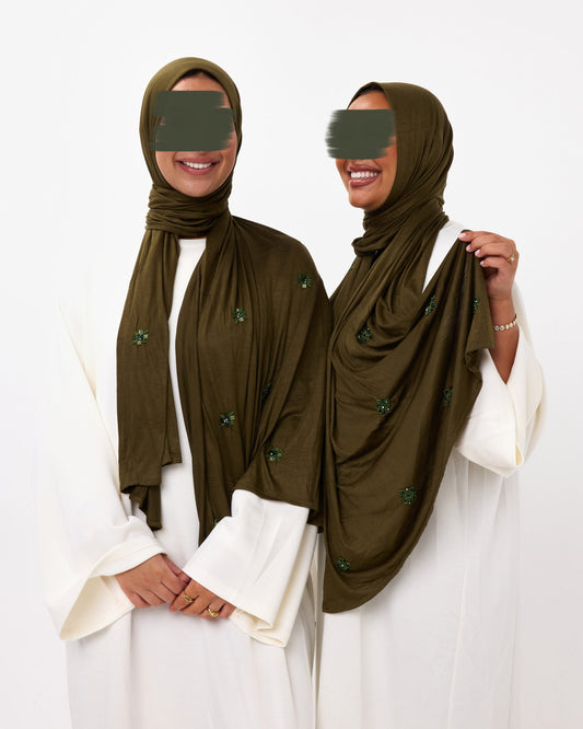 COTTON JERSEY HANDCRAFT KHAKI