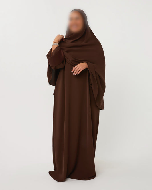 LIGHTWEIGHT ABAYA GHIMAARSET BROWN