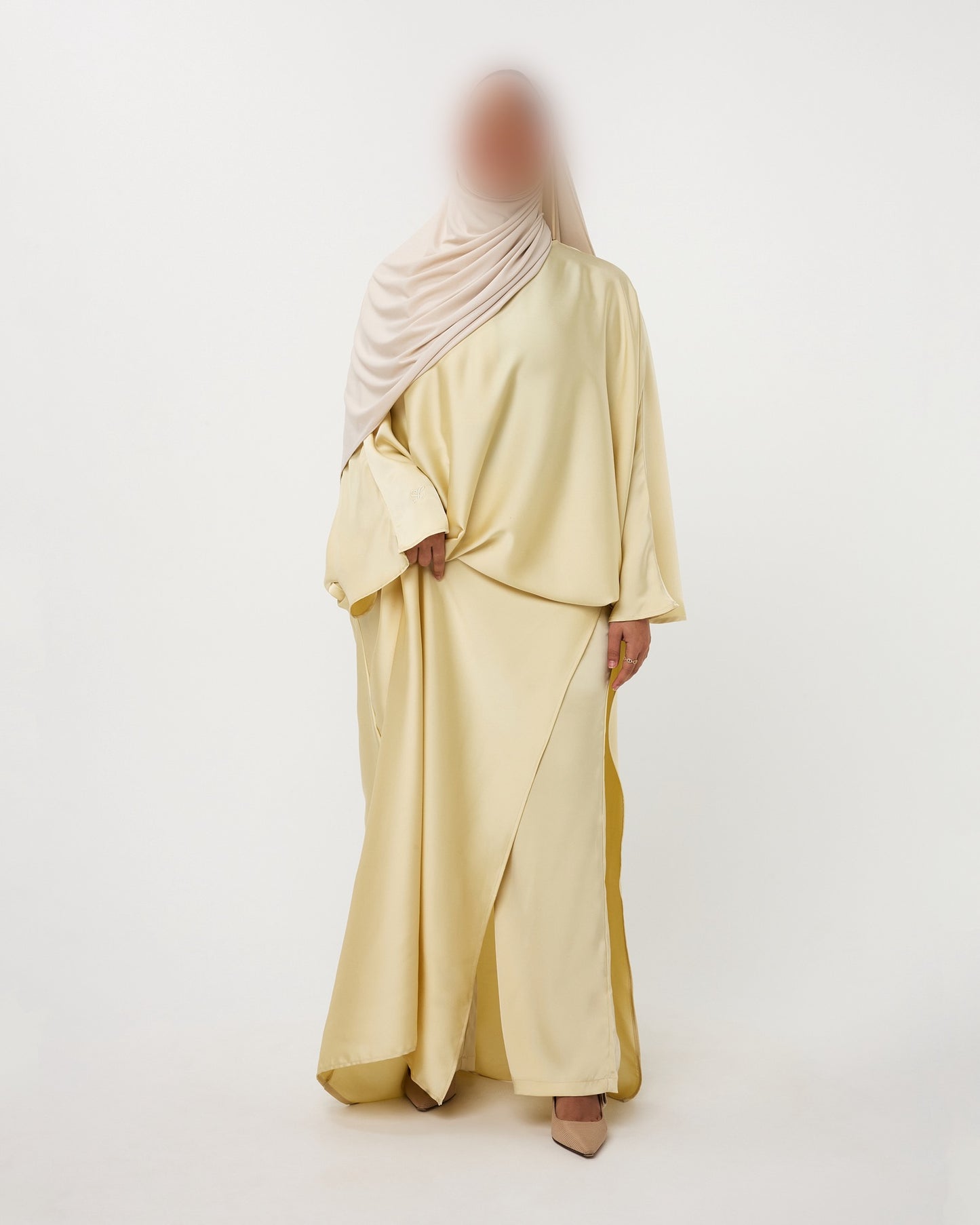 KAFTANDRESS WITH PANTS YELLOW