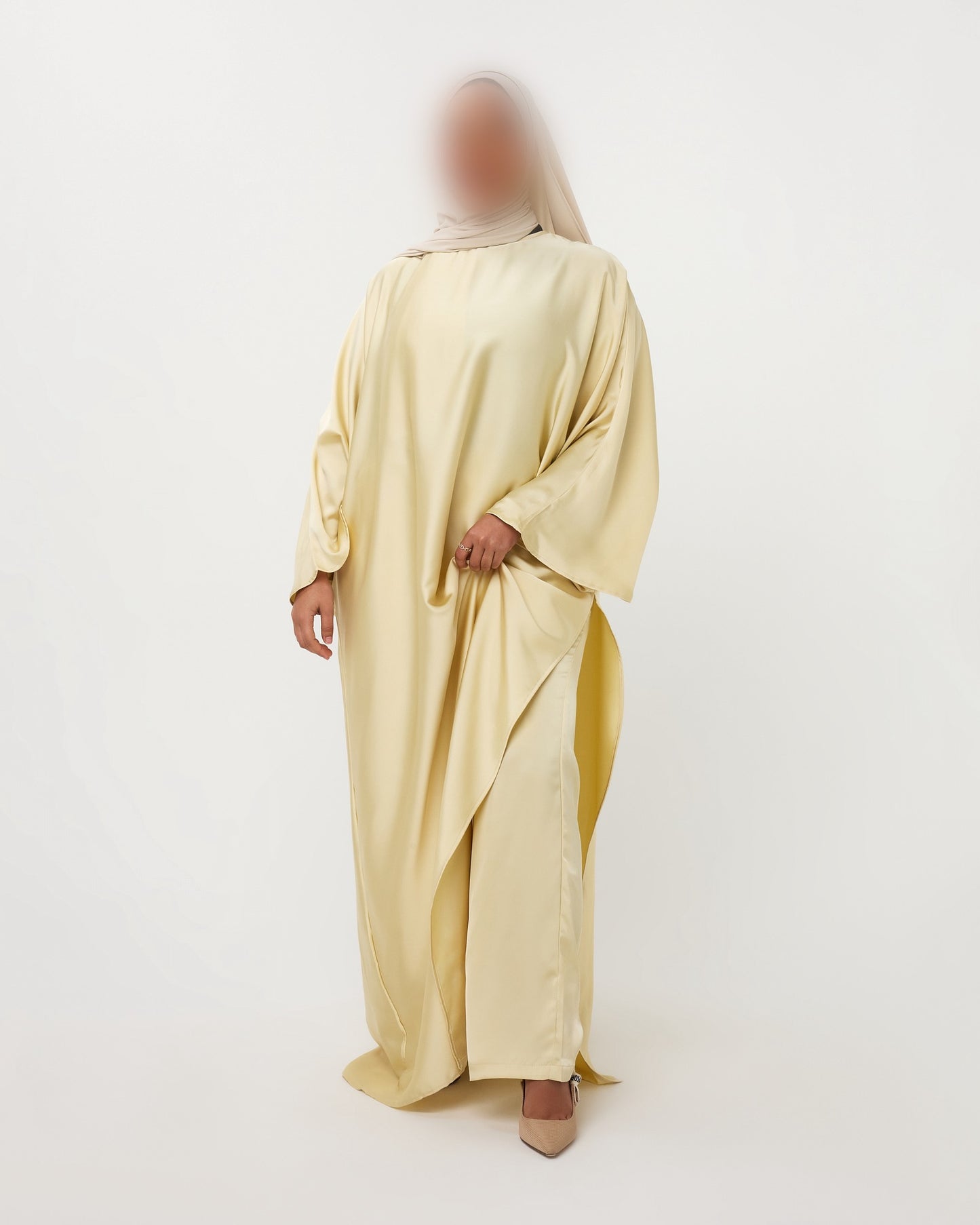 KAFTANDRESS WITH PANTS YELLOW
