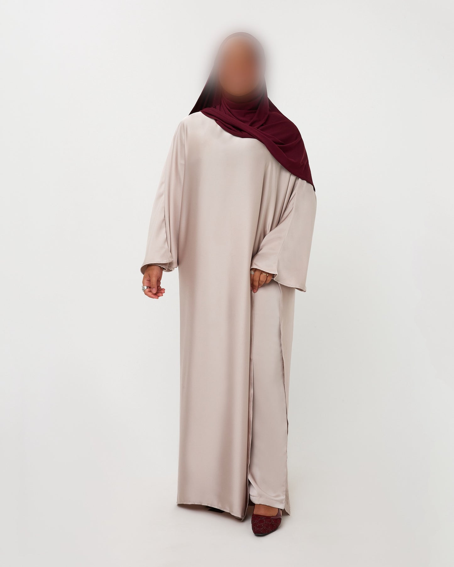 KAFTANDRESS WITH PANTS BEIGE