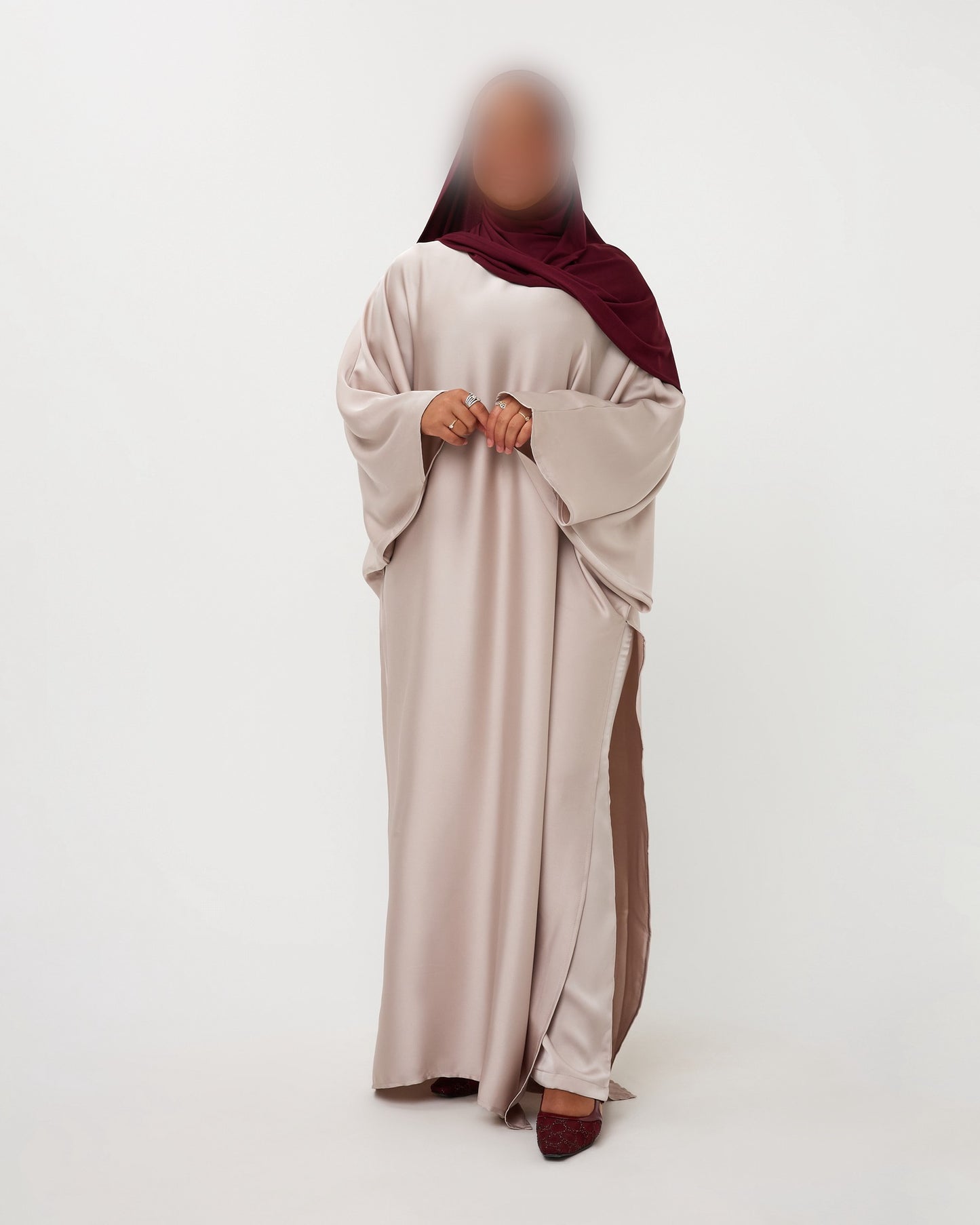 KAFTANDRESS WITH PANTS BEIGE