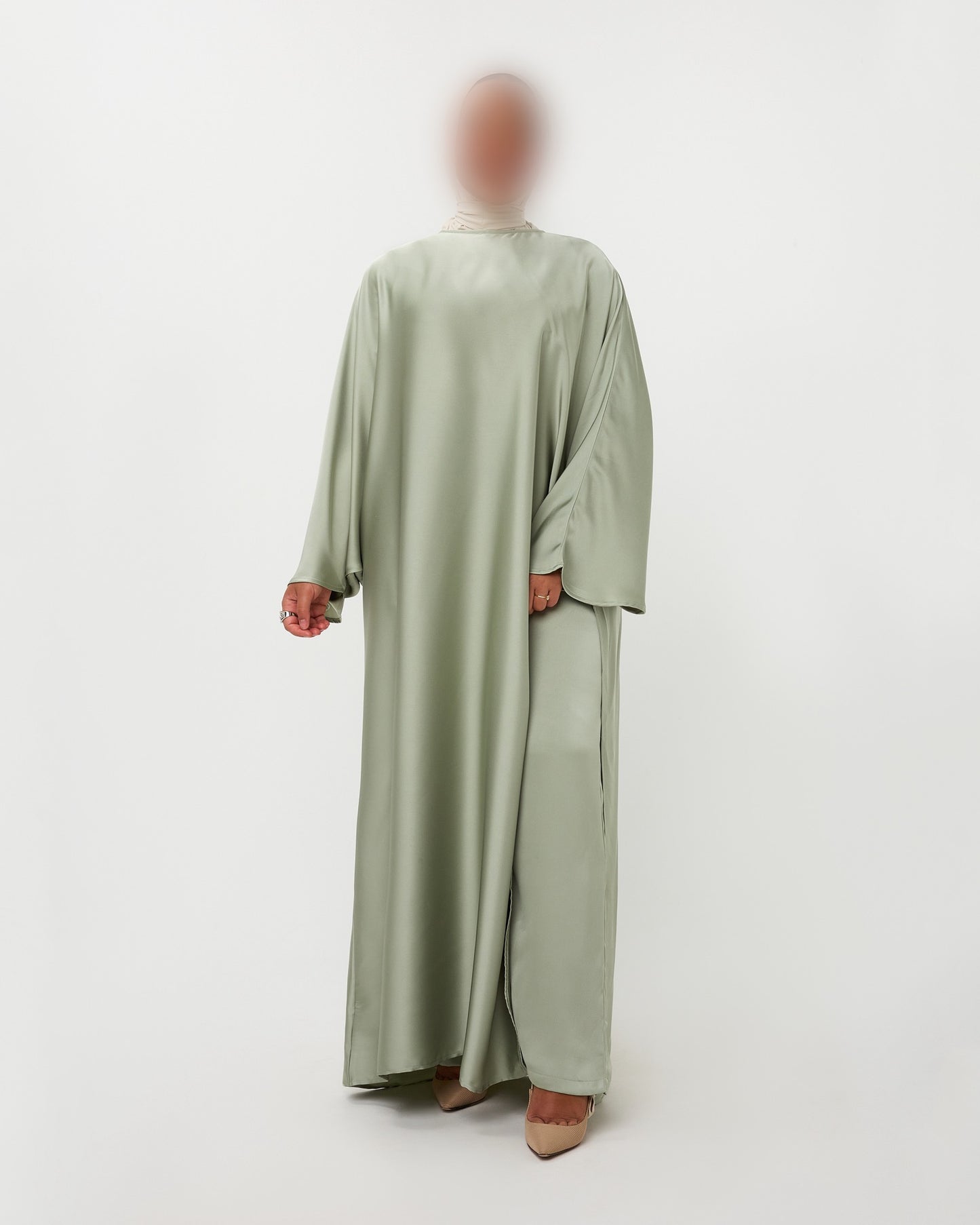 KAFTANDRESS WITH PANTS MINT