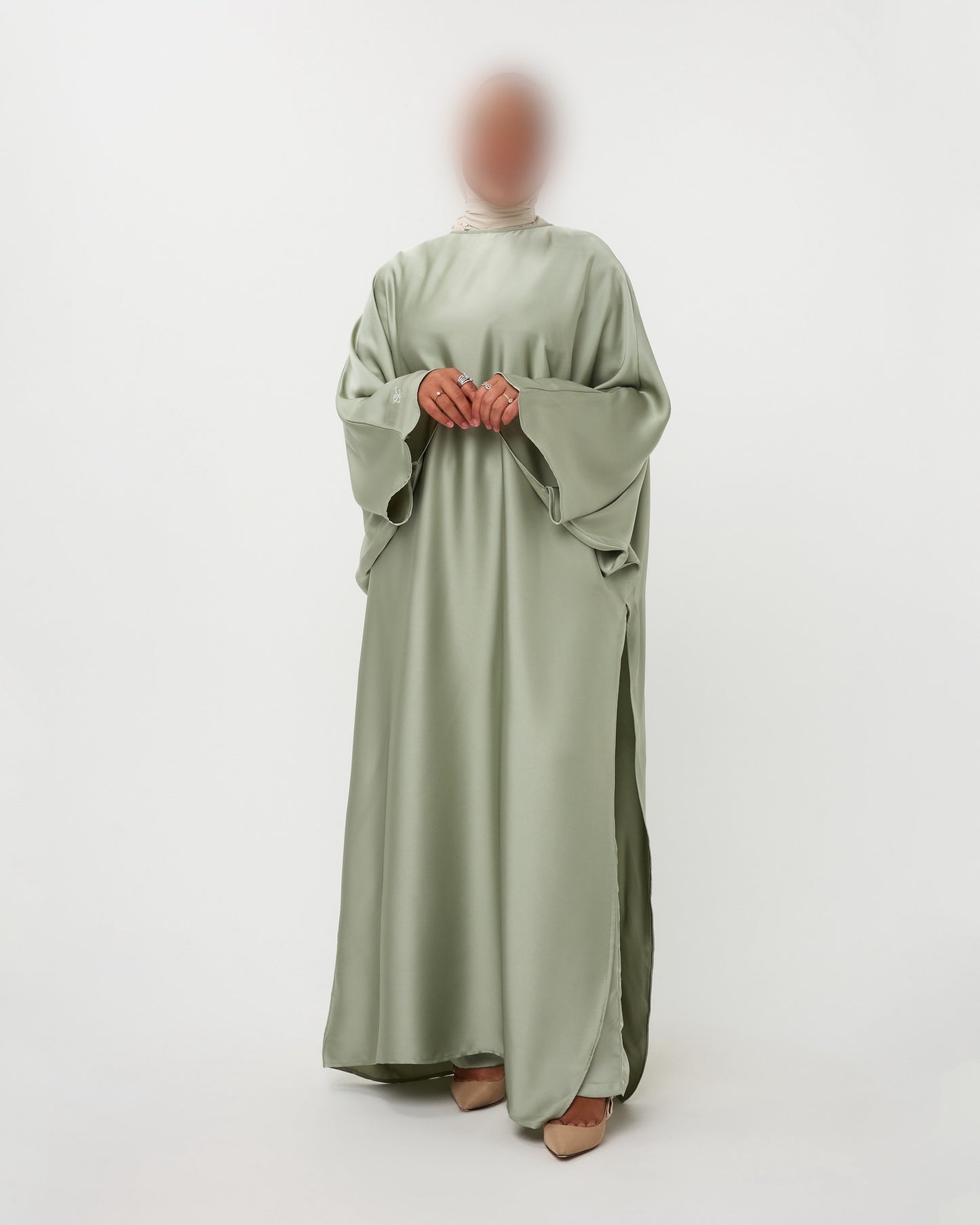 KAFTANDRESS WITH PANTS MINT