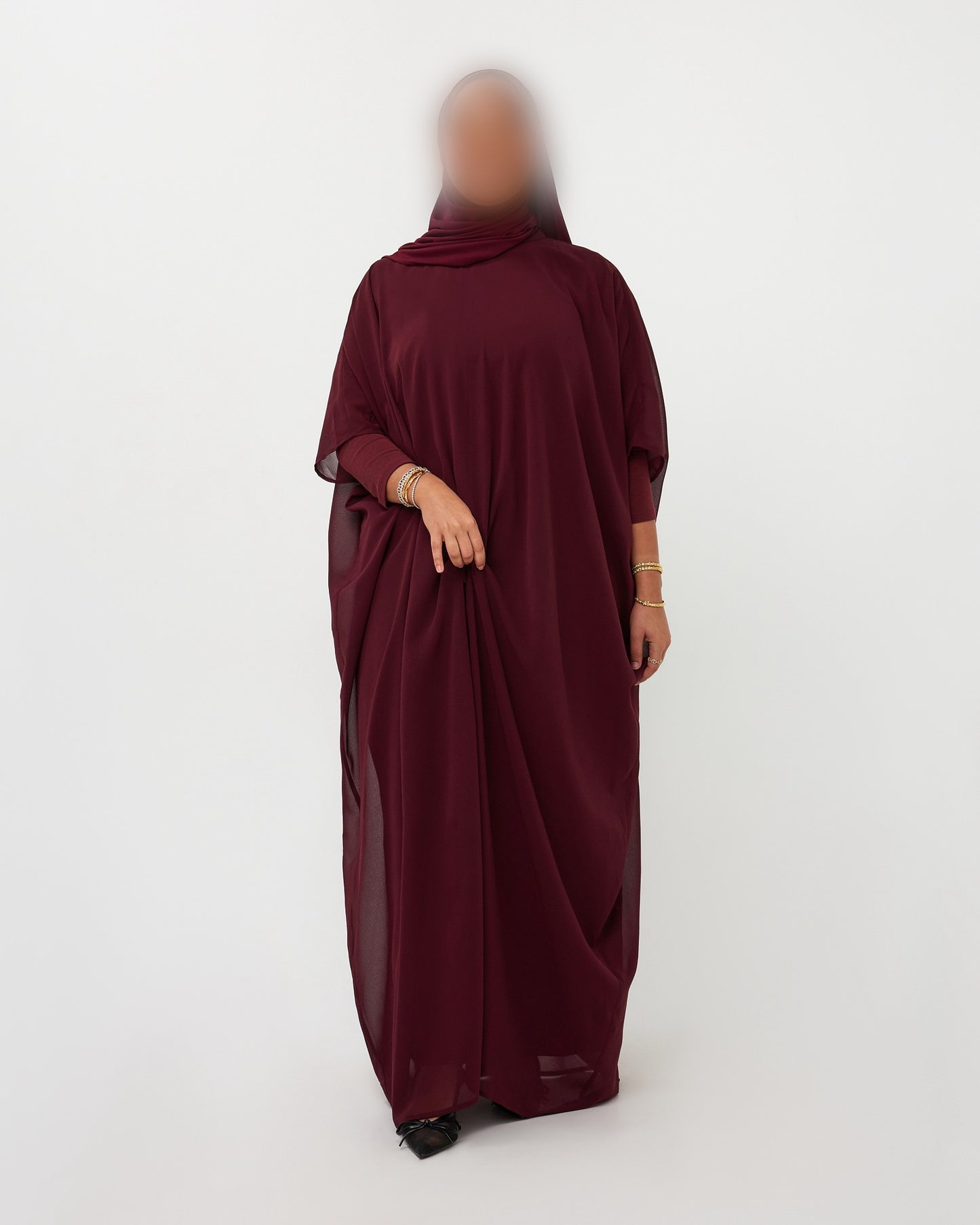 CAPEDRESS CHIFFON CHERRY