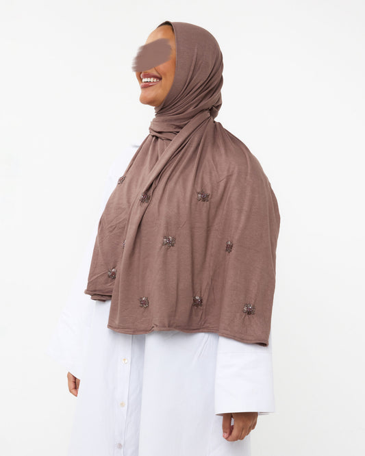 COTTON STONE JERSEY TAUPE