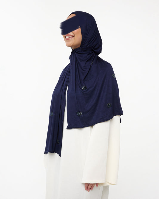COTTON STONE JERSEY NAVYBLUE