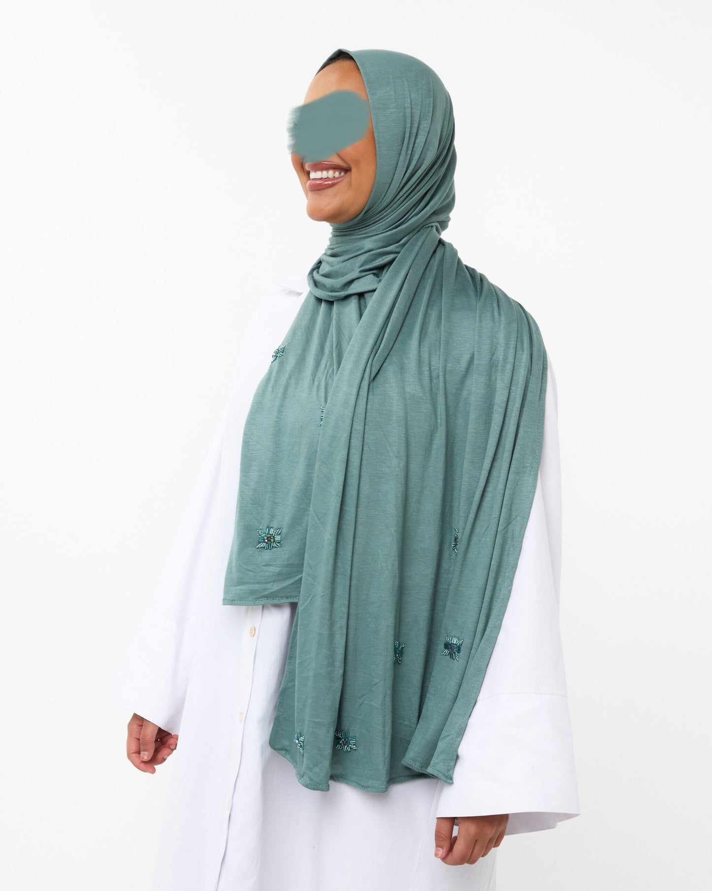 COTTON STONE JERSEY BLUEGREEN