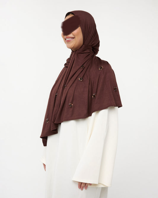 COTTON  STONE JERSEY ESPRESSO