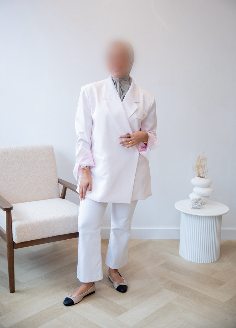 BLAZER MET SPLIT LICHTROZE