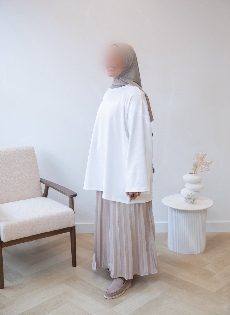 OVERSIZED COTTON TOP WHITE