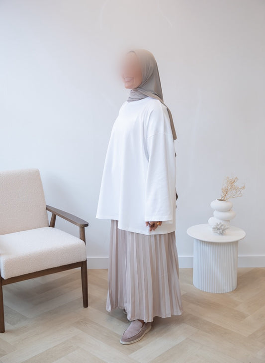 OVERSIZED COTTON TOP WHITE