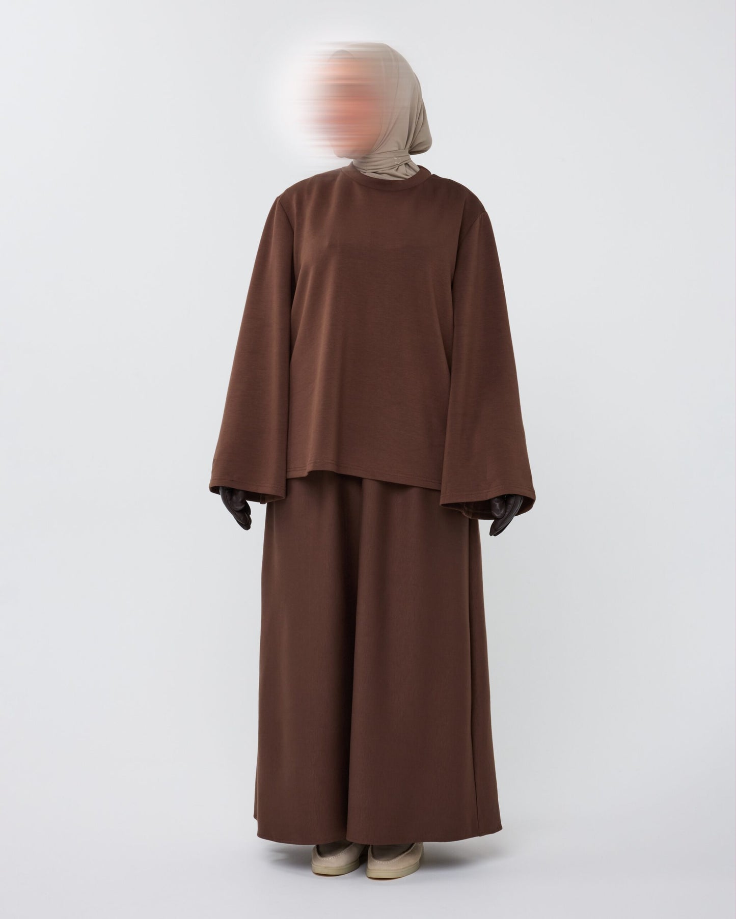 ESSENTIAL SKIRT SET DARKBROWN
