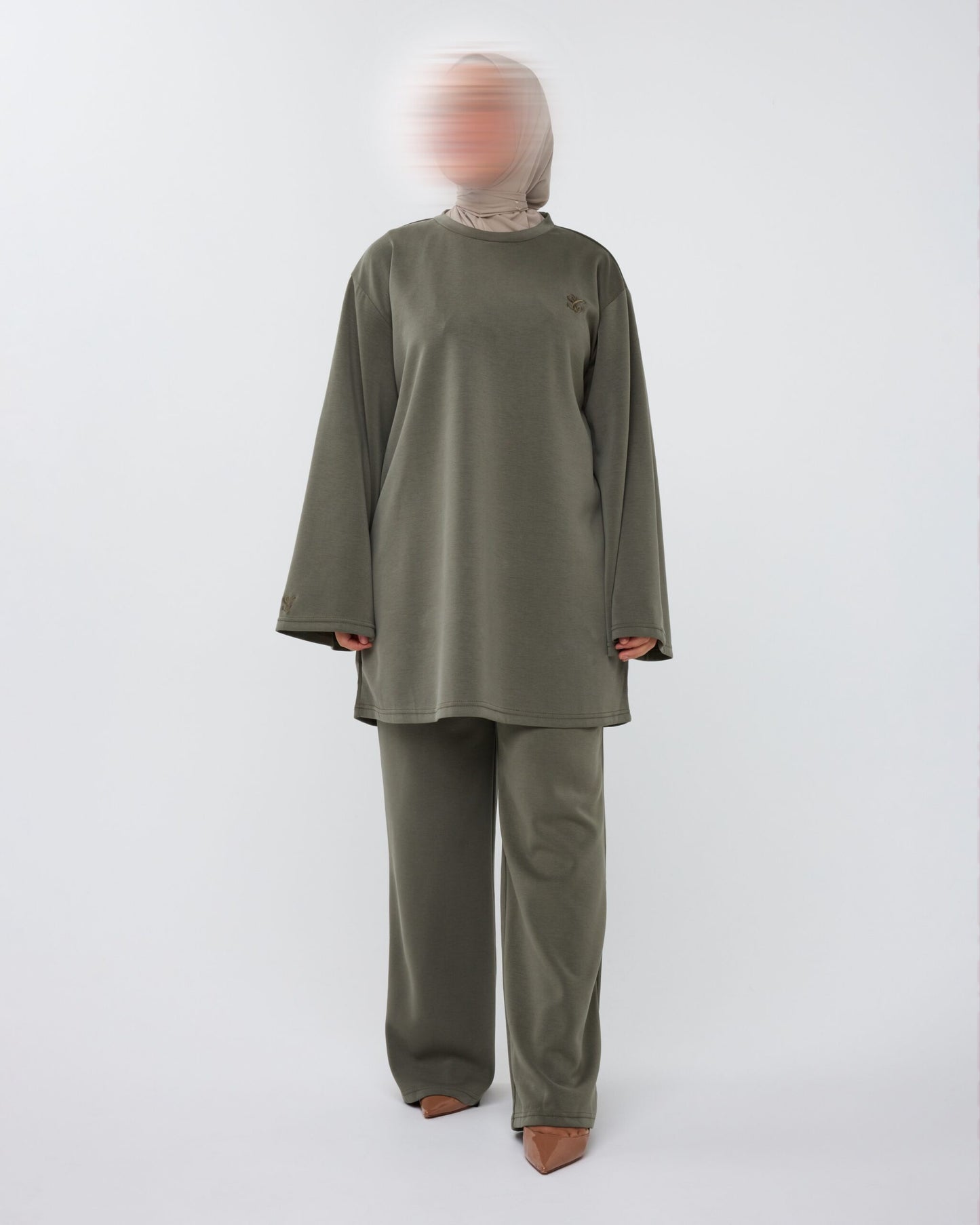 ESSENTIAL TWINSET SAGE